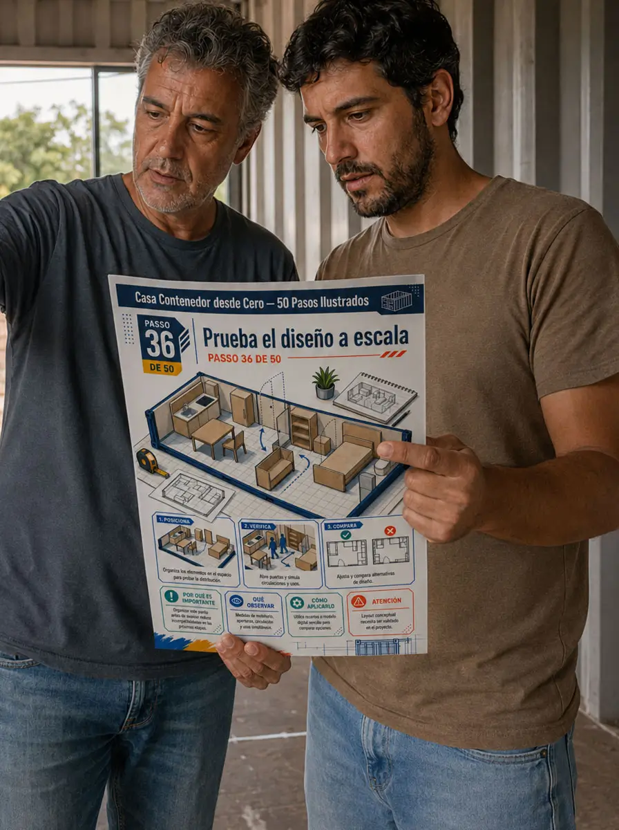 Profesionales probando la distribución a escala